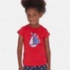 Koszulka dla dziewczynki Mayoral 3017-32 czerwona