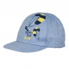 Pupill JORDAN czapka z daszkiem dla chłopca kolor niebieski/żółty