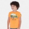 Koszulka z krótkim rękawem chłopięca Mayoral 3071-60 Pomarańcz neon