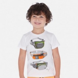 Komplet 2 koszulki i szorty dla chłopca Mayoral 3624-10 neonowy pomarańcz