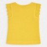 Koszulka bawełniana dla dziewczynki Mayoral 3024-60 Żółty