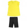 Komplet bluzka i getry dziewczęcy iDO J032-8180 kolor żółty/czarny