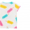 Koszulka dzianinowa dla dziewczynki Boboli 429162-1100 kolor biały