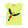 Dzianinowa koszulka płomień dla dziewczynki Boboli 439118-4498 kolor Limonka