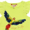 Dzianinowa koszulka płomień dla dziewczynki Boboli 439118-4498 kolor Limonka