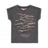 Koszulka z cekinami dla dziewczynki Boboli 449119-8076 kolor grafit