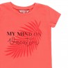 Dzianinowa koszulka dla dziewczynki Boboli 469032-3666 kolor malina