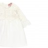 Sukienka z gipiury dla dziewczynki Boboli 709242-1111 kolor biały