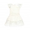 Szyfonowa sukienka dla dziewczynki Boboli 729738-1111 kolor biały