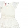 Szyfonowa sukienka dla dziewczynki Boboli 729738-1111 kolor biały