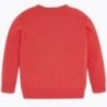 Sweter z lamówką chłopięcy Mayoral 311-74 Koralowy
