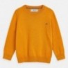 Sweter z lamówką chłopięcy Mayoral 311-78 Żółty