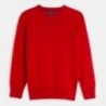 Sweter bawełniany chłopięcy Mayoral 356-80 Czerwony
