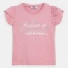 Koszulka bawełniana dla dziewczynki Mayoral 3009-38 Różowy