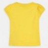 Koszulka bawełniana dla dziewczynki Mayoral 3009-37 Żółty
