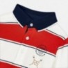 Koszulka polo w paski chłopięca Mayoral 3159-43 Czerwony