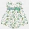 Sukienka lniana dla dziewczynki Mayoral 1879-41 Zielony
