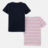 Komplet koszulek bawełnianych dla chłopca Mayoral 6066-91 Granatowy