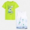 Komplet 2 koszulki dla chłopca Mayoral 6072-73 Zielony neon