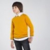 Sweter z lamówką chłopięcy Mayoral 350-39 Żółty