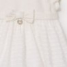 Sukienka elegancka z kokardą dziewczyęca Mayoral 2947-78 krem