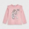 Koszulka z długim rękawem dla dziewczynki Mayoral 4062-79 różowa