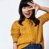 Sweter dla dziewczynki Mayoral 7325-11 Żółty