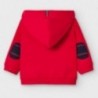 Bluza rozpinana z kapturem dla chłopców Mayoral 2492-27 Czerwona