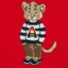 Sweter z nadrukiem dla chłopców Mayoral 1323-10 czerwony