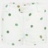 Szorty bawełniane dla chłopców Mayoral 1262-52 białe/zielone