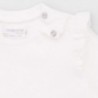 Komplet koszulek bawełnianych dla dziewczynek Mayoral 2033-11 biały/róż