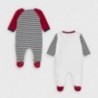 Komplet piżamek welurowych chłopięcych Mayoral 2772-69 Czerwony/biały