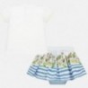 Komplet bluzka i spódnica dla dziewczynki Mayoral 1952-83 niebieski