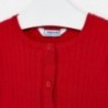 Sweter rozpinany dziewczęcy Mayoral 3320-78 czerwony
