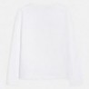 Koszulka z długim rękawem dziewczęca Mayoral 6026-64 Biały