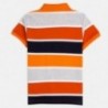 Koszulka polo w paski chłopięca Mayoral 6137-32 Pomarańczowy