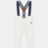 Spodnie z szelkami chłopięce Mayoral 1542-10 Biały