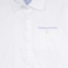 Koszula z długim rękawem chłopięca Mayoral 7134-93 Biały