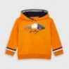 Bluza z kapturem chłopięca Mayoral 4461-41 pomarańczowy