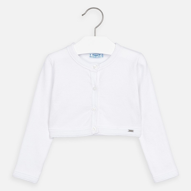 Sweterek dla dziewczynki Mayoral 321-94 Biały