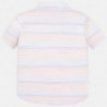 Koszula w paski dla chłopca Mayoral 1161-80 Pomarańcz neon