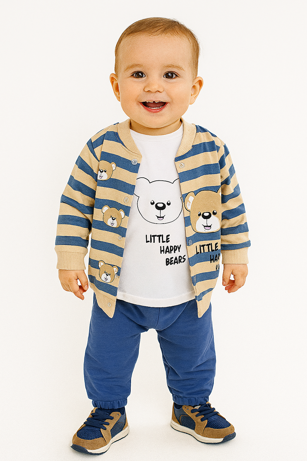 Dres Miś chłopięcy niebieski Baby Hey 106-16725-35