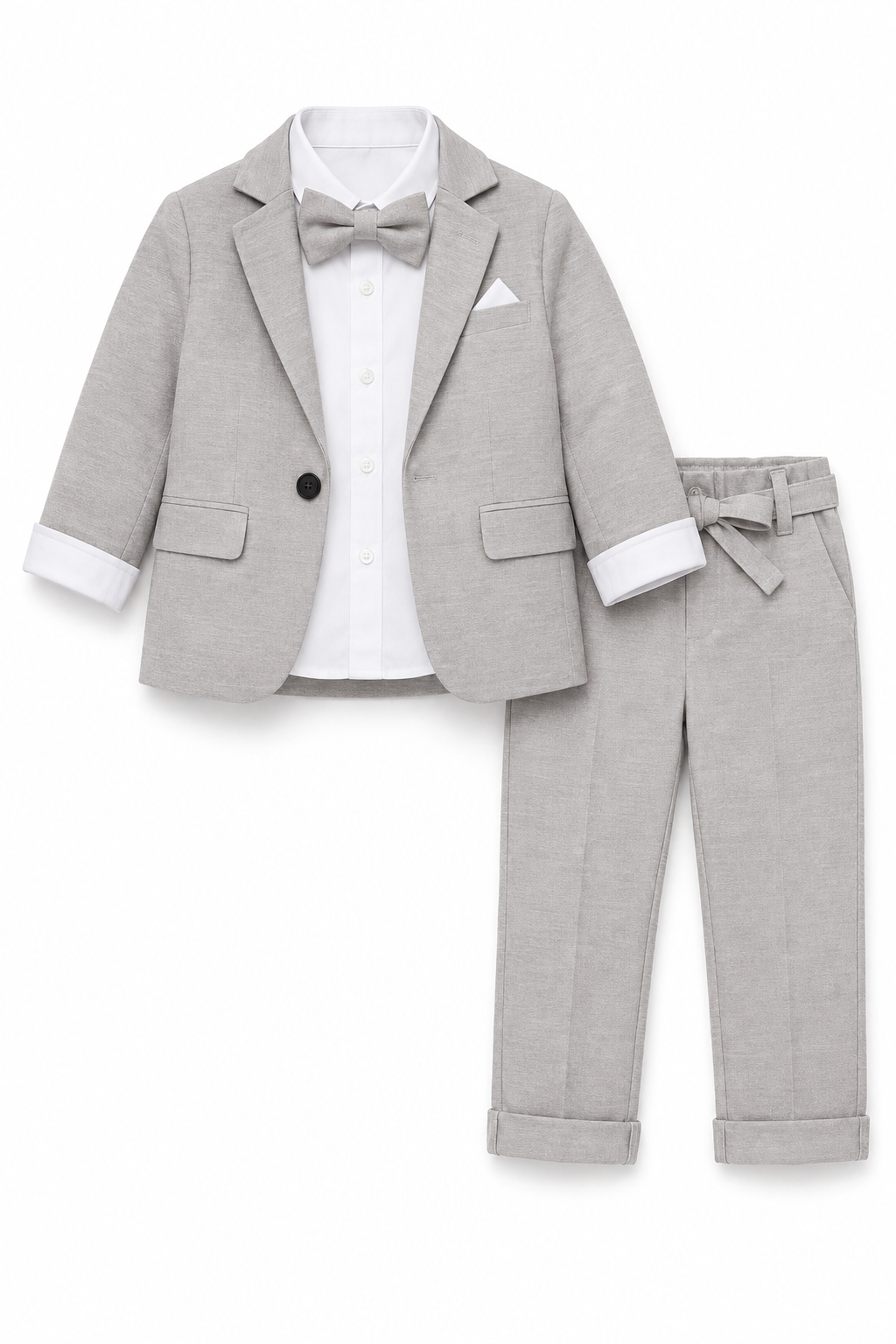 Komplet elegant 4 części chłopięcy popiel Terry 12604-31726