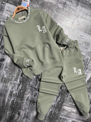 Dres Los Angeles chłopięcy oliwka Kocak 1302-31725-36