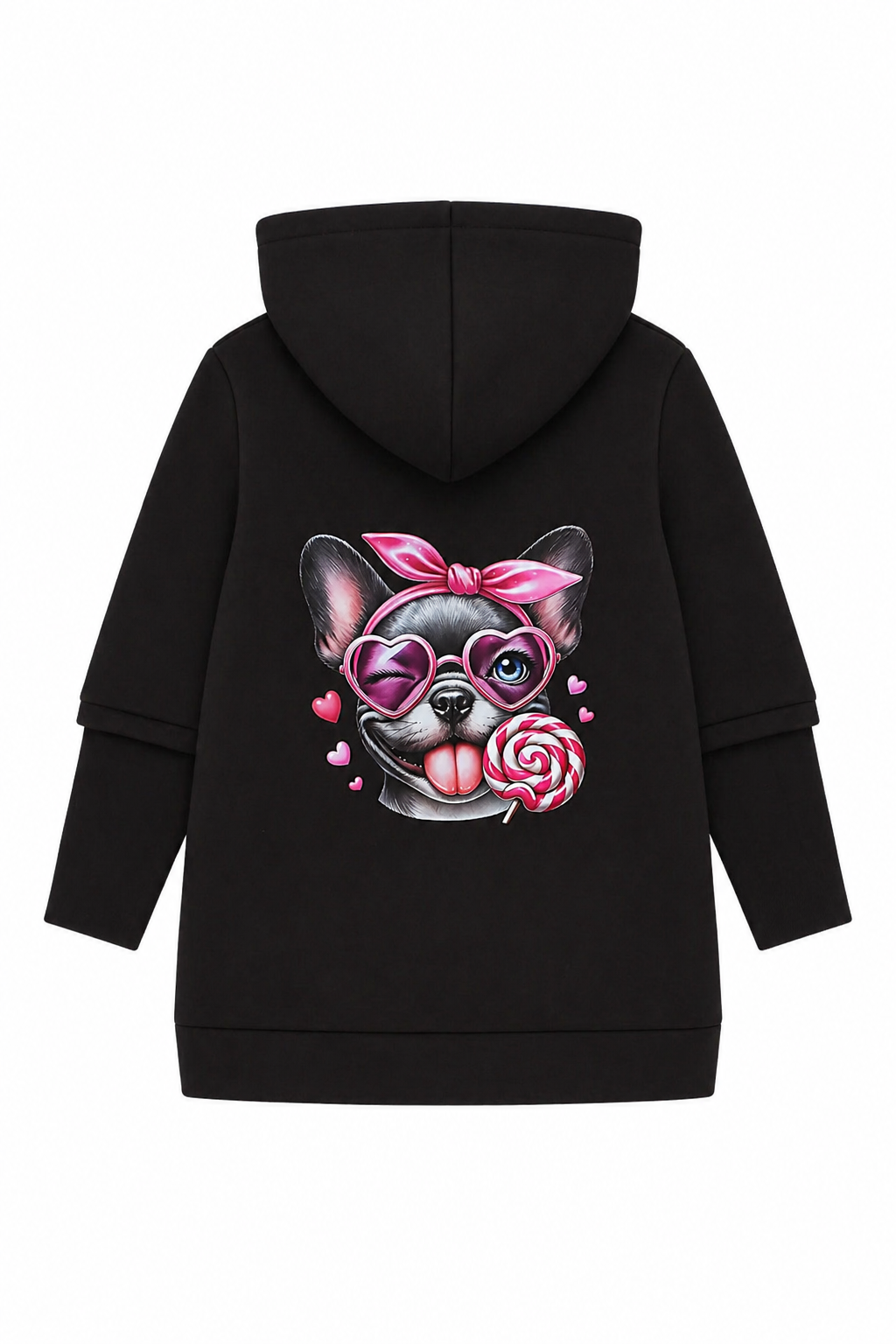 Kurtko-bluza ocieplana dziewczęca czekolada Matyszczak 1425-26925