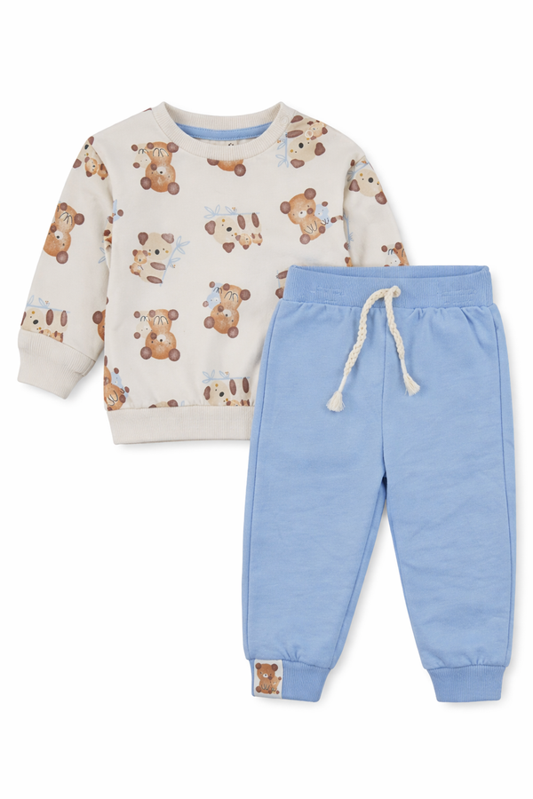 Dres Misie chłopięcy niebieski Mini Word 18782-9326-35