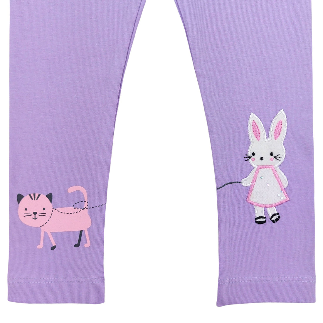 Girls' bunny leggings purple Timi 44148-10924 GKMOD