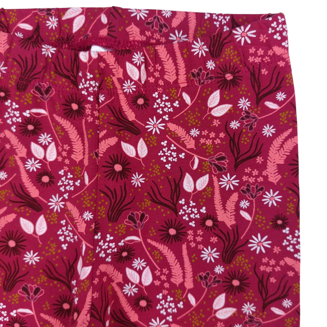 Girls' floral leggings plum KID 15596-10924 GKMOD