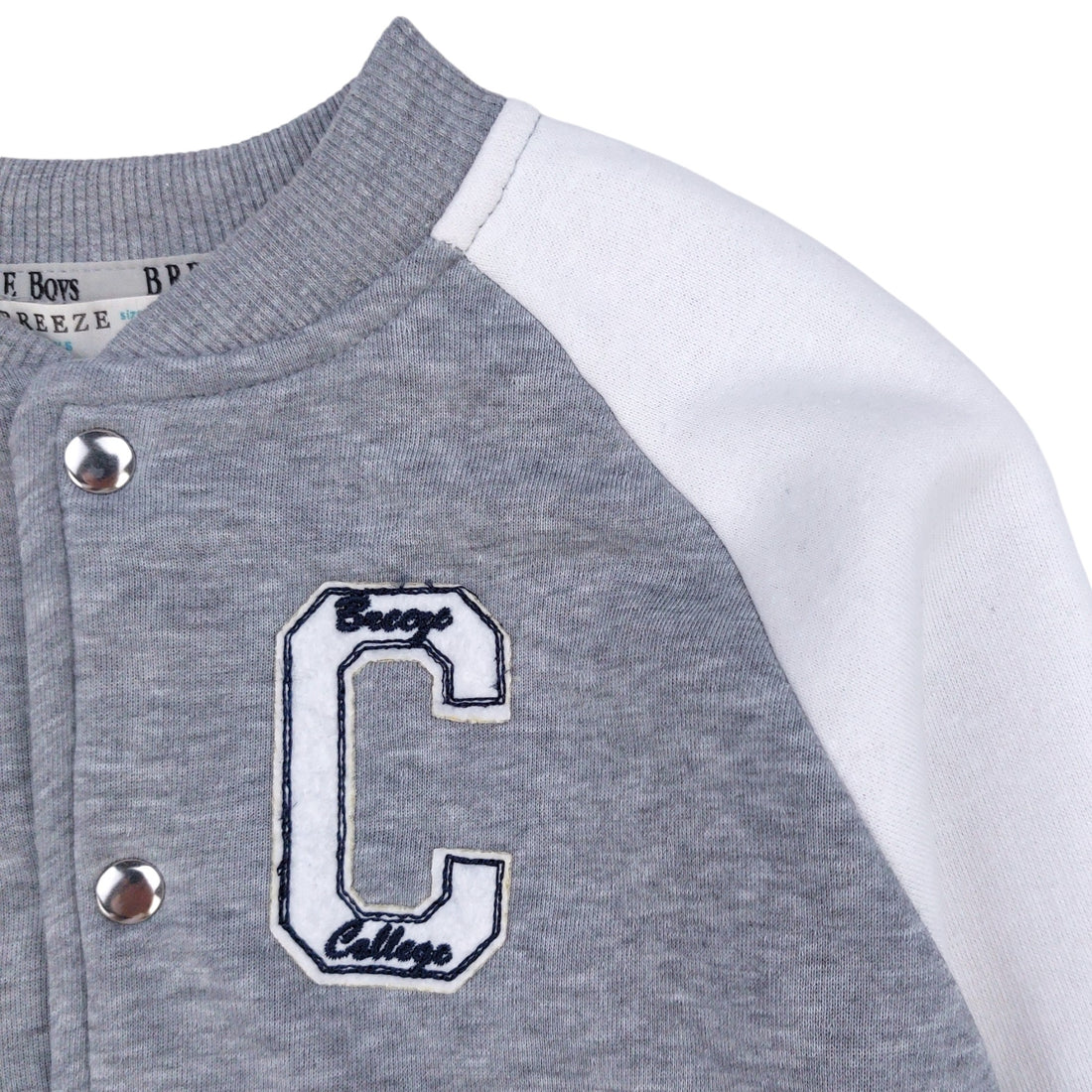 Boys gray baseball sweatshirt Breeze 19583-23824 GKMOC