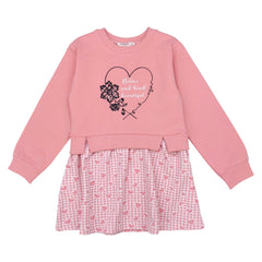 Girls' casual dress powder pink Breeze 20922-30924